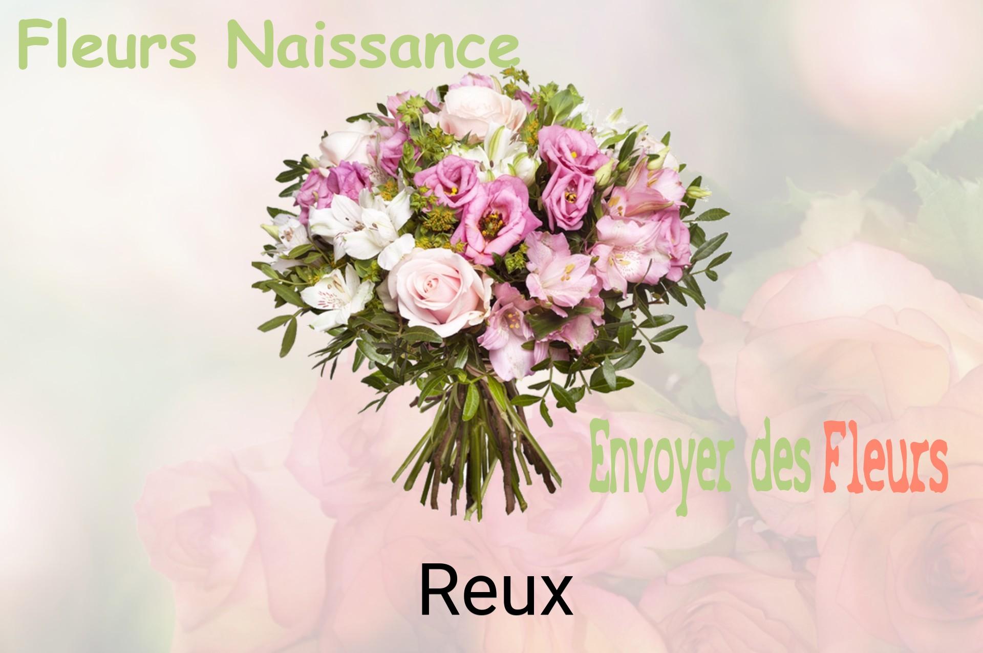 Bouquet de fleurs de naissance livré à Reux